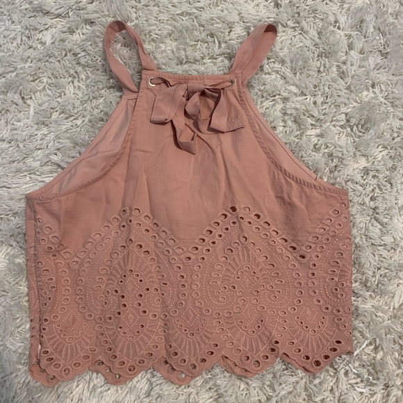 NWOT Blush Pink Halter Tank - Picture 3 of 5